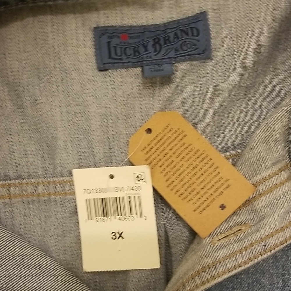 Nwt Lucky Brand Blue Denim Dress - Picture 7 of 14